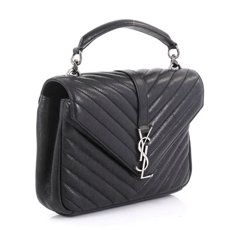 Saint Laurent Matelasse Leather College Medium Shoulder Bag